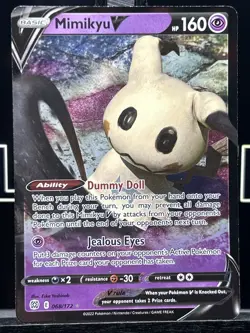 Mimikyu V 068/172 Ultra Rare Brilliant Stars NM Pokemon TCG Holo - Image 3