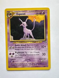 Espeon Neo Discovery 20/75 Rare Unlimited Edition Regular English 2001 MP - Image 1