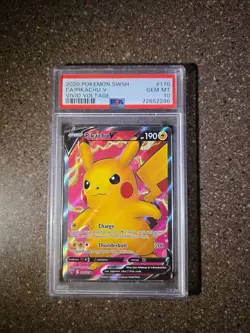 Pokemon Pikachu V Full Art Vivid Voltage 170/185 Psa 10 - Image 1