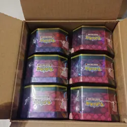 Pokemon TCG: Mega Moonlit Tins Case of 6 Tins - SEALED TINS IN HAND - UK SELLER - Image 3