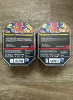 Pokemon - Mega Charizard X and Y EX Tin SET Phantasmal Flames - New & Sealed - Image 3