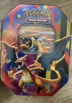 Pokemon - Mega Charizard X and Y EX Tin SET Phantasmal Flames - New & Sealed - Image 5