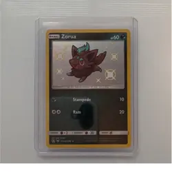 Pokemon TCG Zorua SV25/SV94 Hidden Fates Shiny Vault Shiny Holo Rare ENG - Image 1