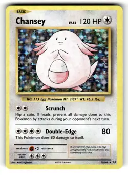 Chansey 70/108 Rare Evolutions Holo Pokemon Near Mint - Image 1
