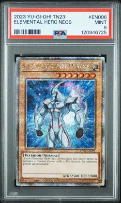 2024 Yu-Gi-Oh - Elemental Hero Neos - TN23-EN006 Quarter CSR - PSA 9 - Image 1