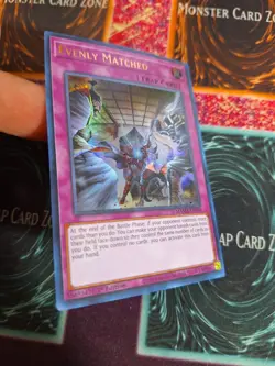 Yu-Gi-Oh! TCG Evenly Matched MAMA-EN099 Ultra Rare 1st Edition Near Mint a1/ - Image 2