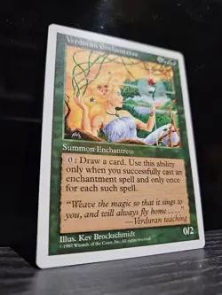 MTG Verduran Enchantress - 5th Edition - Lightly Played - Image 1