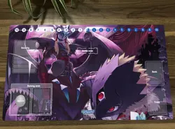 Digimon Playmat Anime CCG DTCG Mat Grandracmon Beelzemon Trading Card Game Mat - Image 1