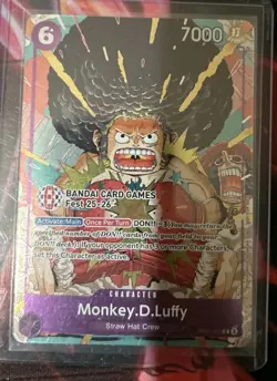 One Piece Monkey.D.Luffy BANDAI Card Games Fest 25-26 OP07-073 promo - Image 1