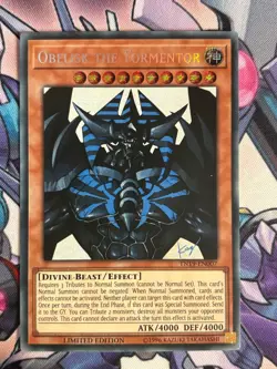 Obelisk The Tormentor TN19-EN007 LIMITED EDITION YuGiOh Card - Image 1