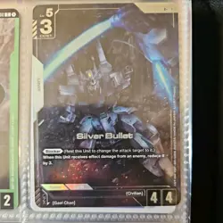 Gundam Card Game Phantom Aria Silver Bullet GD04-068 R+ Alternate Alt Art NM - Image 1