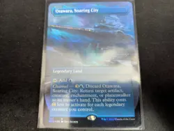 MTG Magic the Gathering FOIL Otawara, Soaring City Borderless NEO! - Image 1