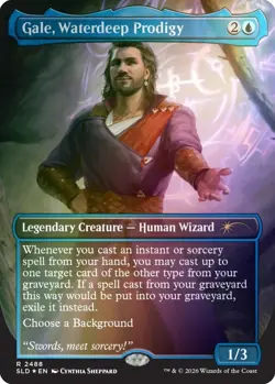 MTG Gale, Waterdeep Prodigy Foil NM Secret Lair SLD D&D Dungeons & Dragons 2488 - Image 1