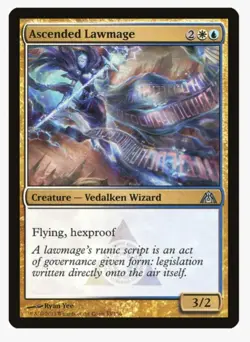 Ascended Lawmage | MTG DGM | Azorius Hexproof Voltron EDH Wizard | LP - Image 1