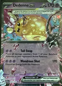 Dedenne ex 093/193 Double Rare Paldea Evolved Pokemon Near Mint - Image 1