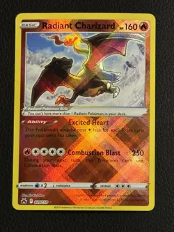 Pokemon Radiant Charizard Holo 020/159 SV: Paldean Fates Radiant Rare 160 HP - Image 1