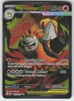 Mega Camerupt ex - Ultra Rare ME01: Mega Evolution 156/132 Pokemon - Image 1