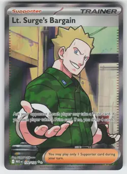 Lt. Surge's Bargain Ultra Rare ME01: Mega Evolution 170/132 Pokemon - Image 1