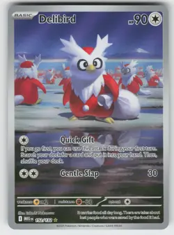 Delibird Illustration Rare ME01: Mega Evolution 152/132 Pokemon - Image 1