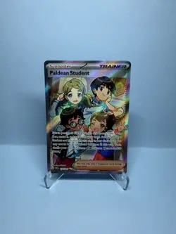 Paldean Student 230/091 Full Art Pokemon TCG Paldea Fates NM - Image 1