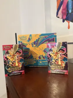 Ascended Heroes Pokemon Center Etb and 2 Ascended Heroes Booster Bundles. - Image 1