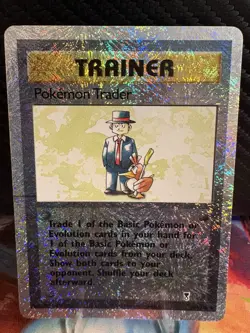 Pokemon Trader Reverse Holo 77/110 Legendary Collection LP WOTC Pokemon - Image 1