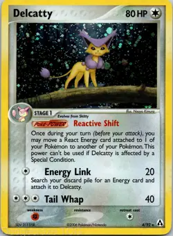 Delcatty 4/92 Holo Rare Legend Maker Pokemon NM - Image 1