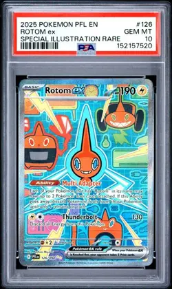 Pokemon Rotom ex Phantasmal Flames Special Illustration Rare #126 PSA 10 - Image 1