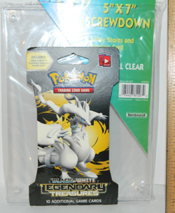 Pokemon Reshiram art Sleeved Sealed booster Pack Legendary Treasures black White - Image 2