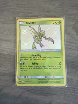 Scyther SV1/SV94 Shiny Rare Hidden Fates Shiny Vault Pokemon Holo Near Mint - Image 1