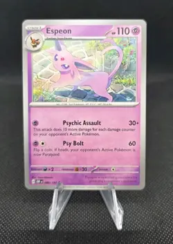 Espeon 086/197 Uncommon Obsidian Flames Pokemon TCG - Image 1