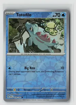 Totodile #039/162 Sv05 Temporal Forces Common Reverse Holo Pokemon TCG NM - Image 1
