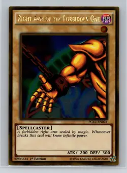 Premium Gold: Return Bling Right Arm of the Forbidden One - LP #PGL2-EN024 12904 - Image 1