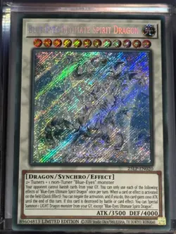 Blue-Eyes Ultimate Spirit Dragon LIMITED 25LP-EN020 Yu-Gi-Oh YuGiOh Secret Rare - Image 1