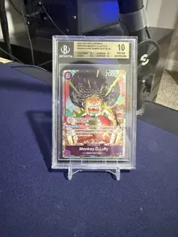 BGS 10 Afro Luffy OP07-073 Promo One Piece Bandai Card Games Fest 25-26 English - Image 1