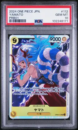 2024 One Piece Japanese Prb01 Yamato Japanese PSA 10 #112 - Image 1
