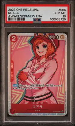 2023 ONE PIECE JAPANESE OP05-AWAKENING OF THE NEW ERA #006 KOALA PSA 10 - Image 1