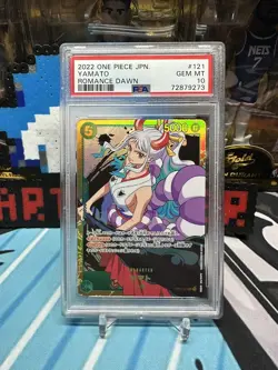 PSA 10 2022 Japanese One Piece Romance Dawn Yamato Secret Rare #121 Gem Mint 💎 - Image 1