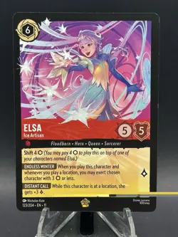 Disney Lorcana Winterspell Elsa Ice Artisan 123/204 Legendary NM - Image 1