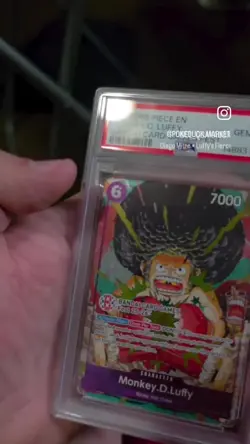 2025 ONE PIECE OP07-073 BANDAI CARD GAMES FEST 25-26 MONKEY D LUFFY PROMO PSA 10 - Image 2