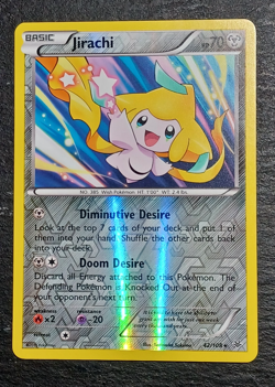 Pokemon Jirachi 42/108 Roaring Skies Reverse Holo Rare - PACK FRESH - A-5 - Image 1