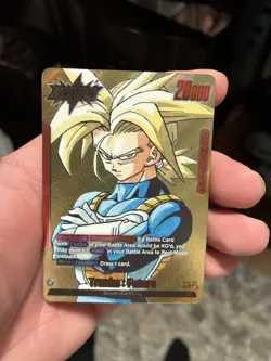 Trunks : Future - SB02-001 Gold Leader Manga Booster 02 Dragon Ball Card English - Image 1