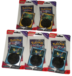 POKEMON SCARLET & VIOLET (5) BLISTER SLEEVE BOOSTER PACKS TEMPORAL FORCES NISP - Image 1