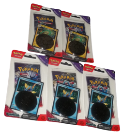 POKEMON SCARLET & VIOLET (5) BLISTER SLEEVE BOOSTER PACKS TEMPORAL FORCES NISP - Image 3