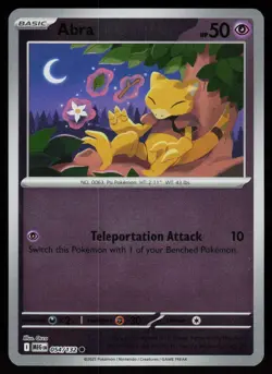 Abra 054/132 Common Mega Evolution Pokemon Reverse Holo Near Mint - Image 1