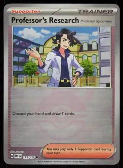 Professor's Research (Poke Ball) 125/131 Holo Prismatic Evolutions Pokemon NM - Image 1