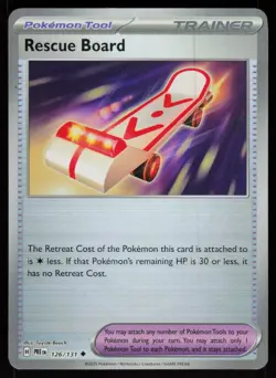 Rescue Board (Poke Ball Pattern) 126/131 Holo Prismatic Evolutions Pokemon NM - Image 1