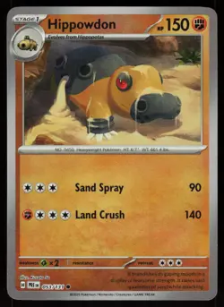 Hippowdon (Poke Ball Pattern) 053/131 Holo Prismatic Evolutions Pokemon NM - Image 1