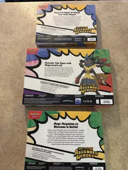 Pokemon TCG Mega Lucario Premium Poster Collection Ascended Hero’s (2 Ex Boxes) - Image 3