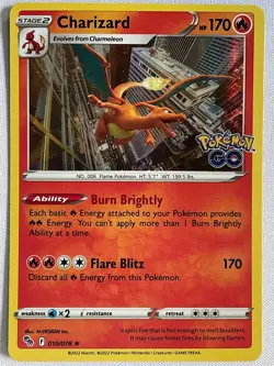 Charizard 010/078 Holo Rare Pokemon GO Pokemon Holo Near Mint - Image 1